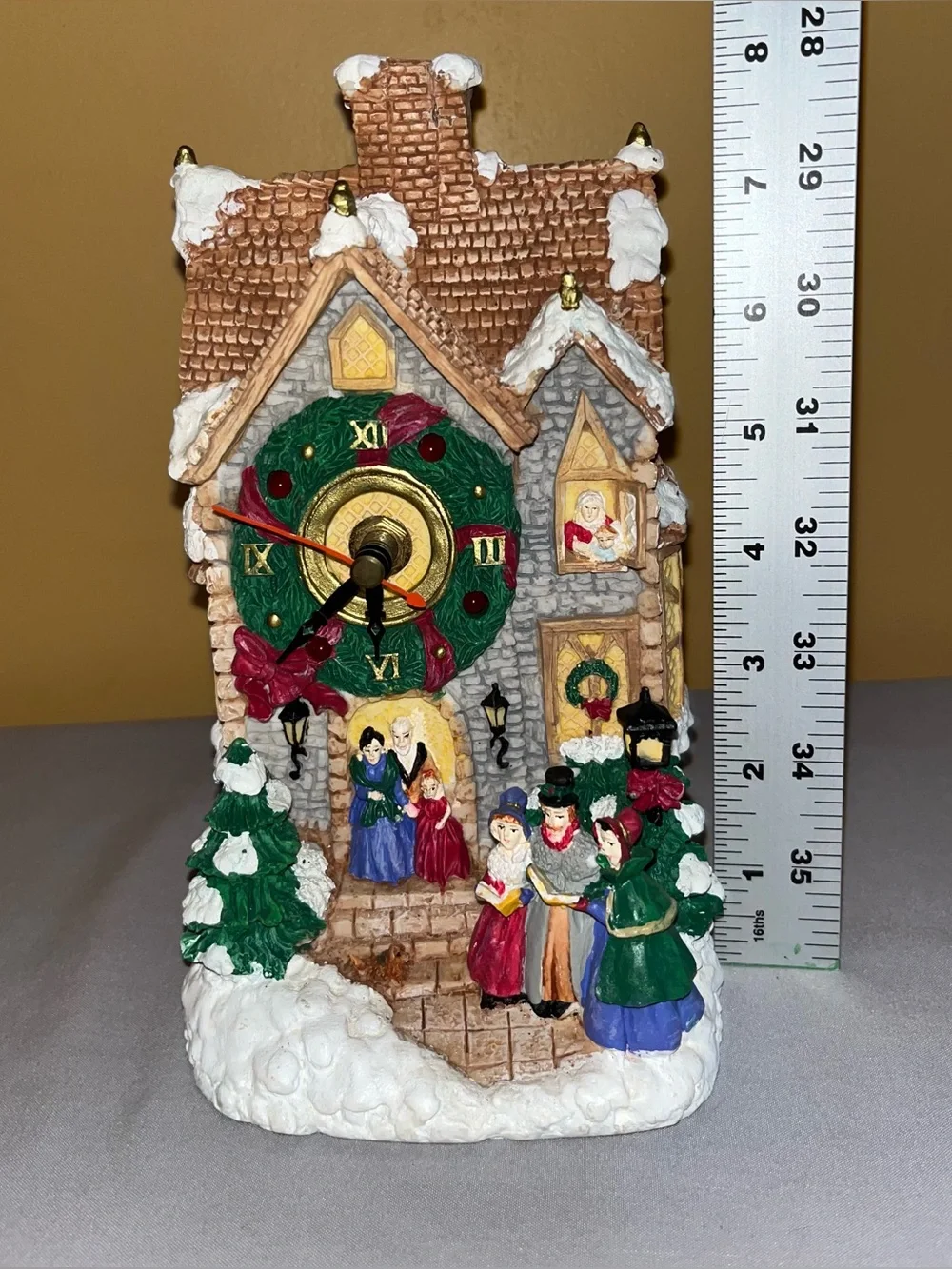 Vintage 1996 Victorian Style Avon Holiday Melody Christmas Clock Tested/Works